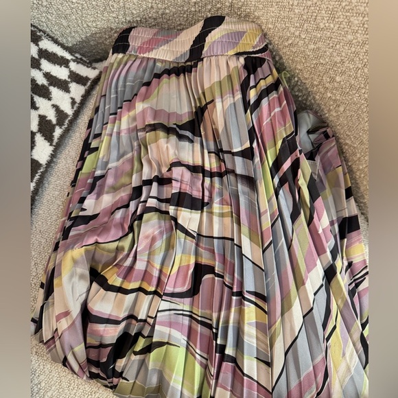 NWT Ted Baker Pink Miiah Pleated Midaxi Skirt - Picture 4 of 9